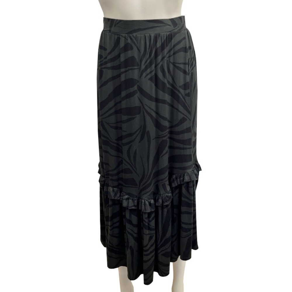 Evereve Z Supply Leisel Tropical Zebra Pull On Skirt